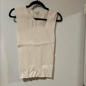 Calvin Klein Beige Ribbed Tank Top